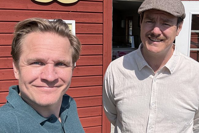 Claes Bilock och Oscar Strömdahl driver restaurang AVI på Postmuseum